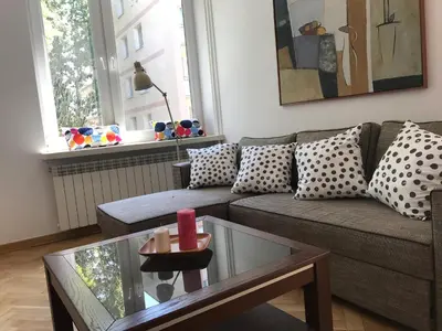 Część wypoczynkowa w obiekcie Nina na Bielańskiej