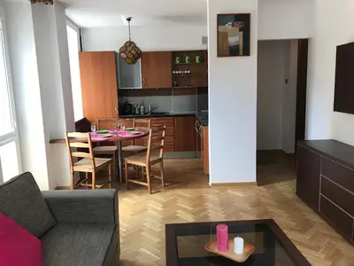 Kuchnia lub aneks kuchenny w obiekcie Nina na Bielańskiej