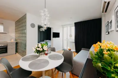 Kuchnia lub aneks kuchenny w obiekcie ShortStayPoland Mokotowska (B60)