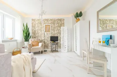Część wypoczynkowa w obiekcie Plac Inwalidów 10 - Aesthetic Apartment by Noclegi Renters