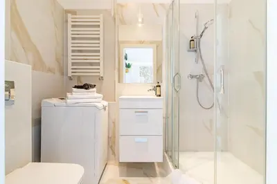 Łazienka w obiekcie Plac Inwalidów 10 - Aesthetic Apartment by Noclegi Renters