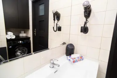 Łazienka w obiekcie Warsaw Apartments - Apartamenty Sadyba