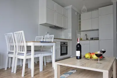 Kuchnia lub aneks kuchenny w obiekcie City Apartments Centrum