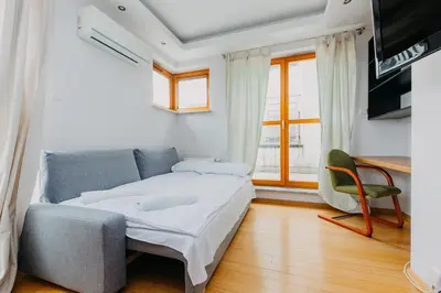 Telewizja i/lub zestaw kina domowego w obiekcie ShortStayPoland Chelmska (B5)