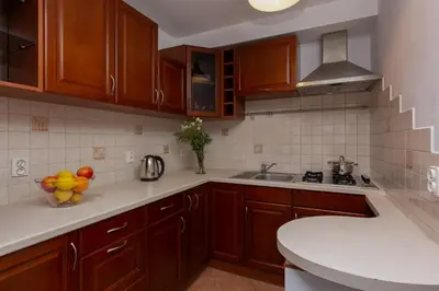 Kuchnia lub aneks kuchenny w obiekcie Stars Apartament City Center by Noclegi Renters