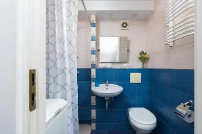 Łazienka w obiekcie Stars Apartament City Center by Noclegi Renters