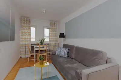 Część wypoczynkowa w obiekcie Stars Apartament City Center by Noclegi Renters