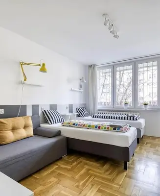 Część wypoczynkowa w obiekcie Labo Apartment Metro Plocka