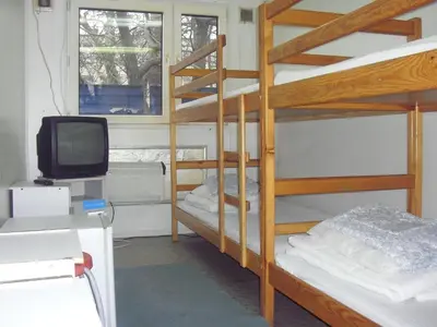 Łóżko lub łóżka w pokoju w obiekcie Hostel Metro