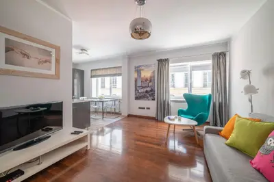 Telewizja i/lub zestaw kina domowego w obiekcie City Center Boutique Apartment