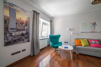 Część wypoczynkowa w obiekcie City Center Boutique Apartment