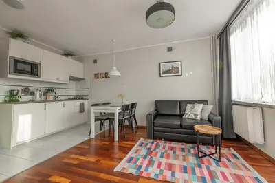 Kuchnia lub aneks kuchenny w obiekcie Przytulny Apartament przy Teatrze Wielkim