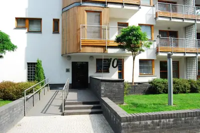 Budynek, w którym mieści się apartament