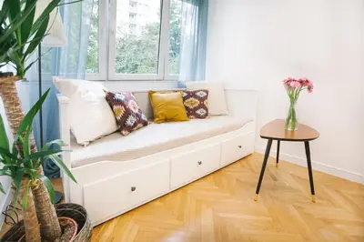Część wypoczynkowa w obiekcie Warsaw Concierge Square Grzybowski