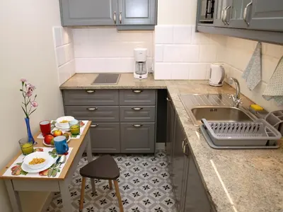 Kuchnia lub aneks kuchenny w obiekcie Apartamenty Metro Praga