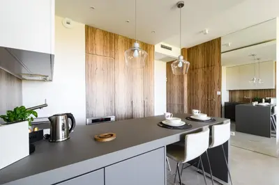 Kuchnia lub aneks kuchenny w obiekcie LuxLux Apartments Afara