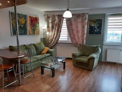 Część wypoczynkowa w obiekcie Apartamenty Trzy Wieze