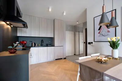 Kuchnia lub aneks kuchenny w obiekcie P&O Serviced Apartments SOHO FACTORY