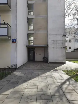 Budynek, w którym mieści się apartament