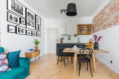 Kuchnia lub aneks kuchenny w obiekcie ShortStayPoland Ciasna (B43)