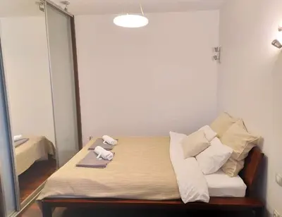 Łóżko lub łóżka w pokoju w obiekcie Warsaw Concierge Koszykowa