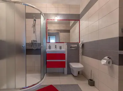 Łazienka w obiekcie Metropolia Business Deluxe APT, AC, WiFi, Parking, FV