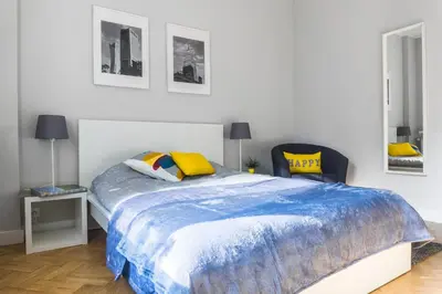 Łóżko lub łóżka w pokoju w obiekcie 3V Apartments