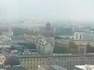 Widok na miasto Warszawa z tego apartamentu