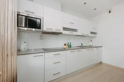 Kuchnia lub aneks kuchenny w obiekcie ShortStayPoland Krakowska (B65)