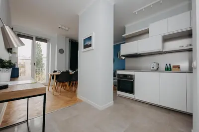 Kuchnia lub aneks kuchenny w obiekcie ShortStayPoland Aleje Jerozolimskie (B67)