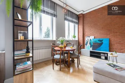 Część wypoczynkowa w obiekcie Loft Przy Placu Zbawiciela by Your Freedom