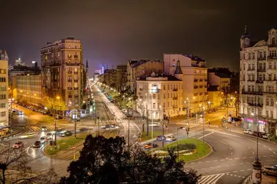 Widok na miasto Warszawa z tego hostelu