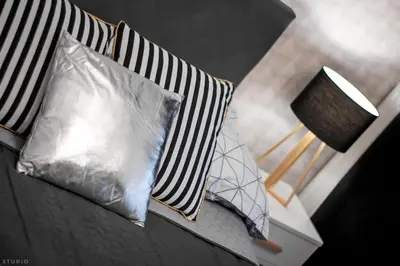 Łóżko lub łóżka w pokoju w obiekcie ClickTheFlat Sienna Center Apart Rooms