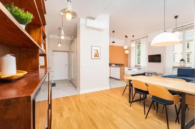 Kuchnia lub aneks kuchenny w obiekcie Apartment PREMIUM Nowy Świat by Your Freedom