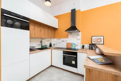 Kuchnia lub aneks kuchenny w obiekcie Apartment PREMIUM Nowy Świat by Your Freedom