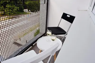 Balkon lub taras w obiekcie Apartament Powisle with balcony