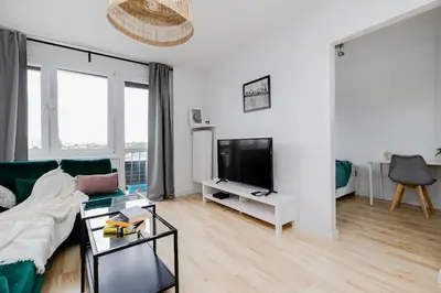 Telewizja i/lub zestaw kina domowego w obiekcie ShortStayPoland Okopowa (B3)