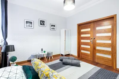 Część wypoczynkowa w obiekcie *ClickTheFlat* Wilcza 33 Street Apart Rooms in the City Center