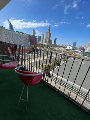 Balkon lub taras w obiekcie Marszałkowska Apartments Studio Central Warsaw