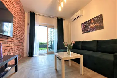 Część wypoczynkowa w obiekcie erApartments Mennica Residence