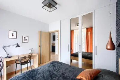 Łóżko lub łóżka w pokoju w obiekcie Platinum Towers Apartments