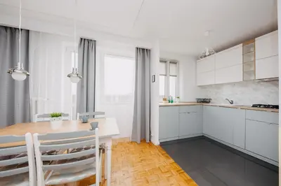 Kuchnia lub aneks kuchenny w obiekcie ShortStayPoland Aleje Jerozolimskie (B4)