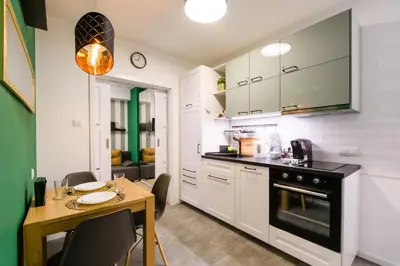 Kuchnia lub aneks kuchenny w obiekcie Labo Apartment Dzialdowska