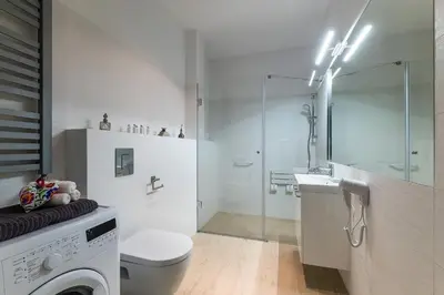 Łazienka w obiekcie Folk apartment