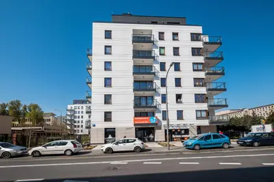 Budynek, w którym mieści się apartament