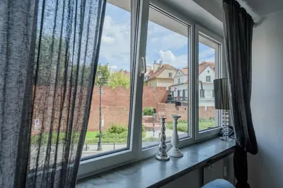 Balkon lub taras w obiekcie Luxury apartment in the Old town Warsaw