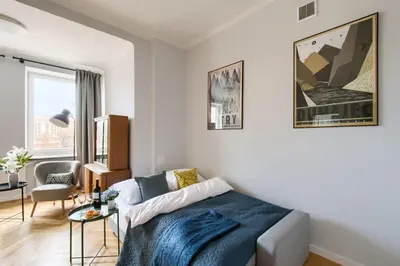 Część wypoczynkowa w obiekcie Warsaw City Center P&O Serviced Apartments