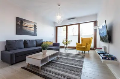 Telewizja i/lub zestaw kina domowego w obiekcie Casa Bonita Warsaw