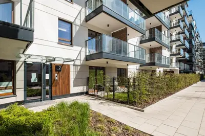 Budynek, w którym mieści się apartament