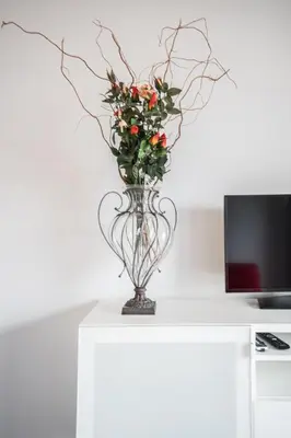 Telewizja i/lub zestaw kina domowego w obiekcie VipWarsawApartments Sapphire Mennica Residence